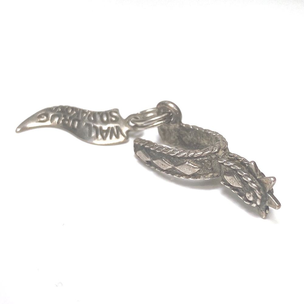 Vintage Cowboy Spur sterling silver charm/ So. Dakota